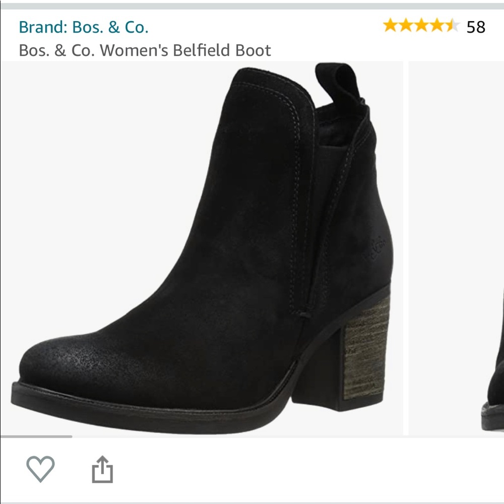 Bos & Co Belfield Black Suede Bootie (waterproof)